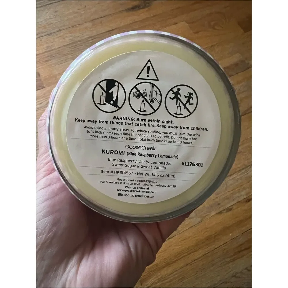 Goose Creek x Sanrio KUROMI 3 Wick Candle BRAND NEW 14.5 Oz